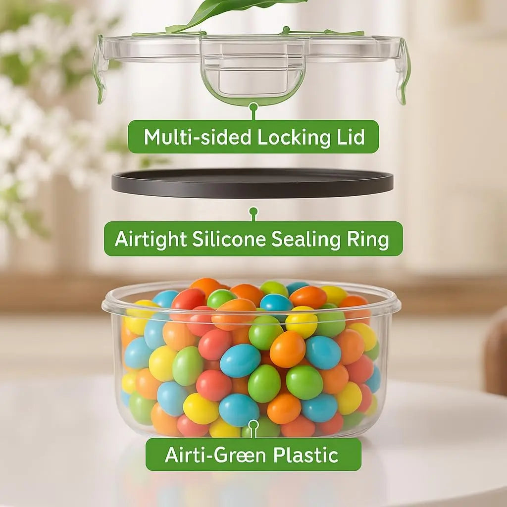 50 Pcs Large Food Storage Containers with Lids Airtight
