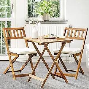 Rocking Chairs - Heavy Duty 400lbs Capacity,  Wood, 3 Piece Set
