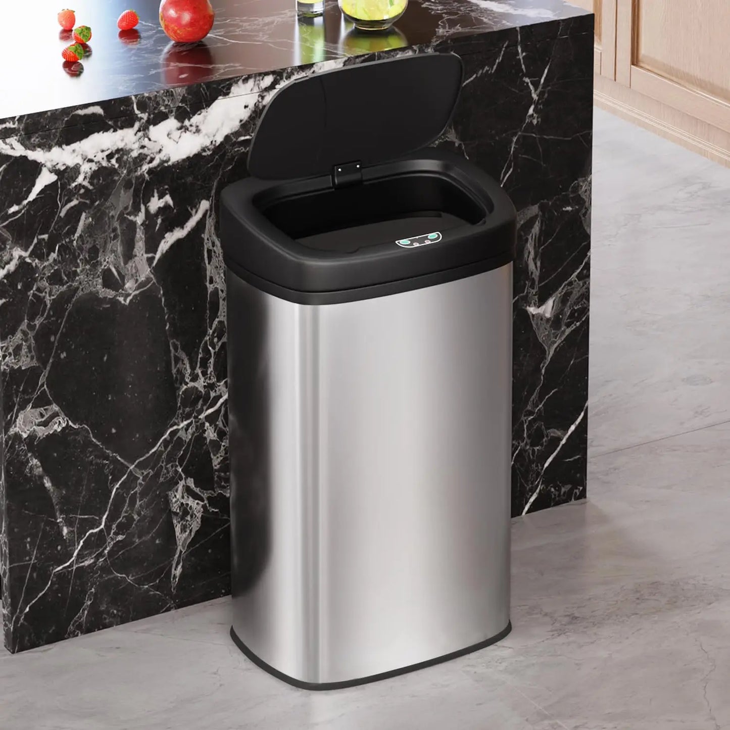 22‑Gallon Automatic Sensor Trash Can – Touchless Stainless-Steel Bin with Fingerprint‑Resistant Lid for Kitchen