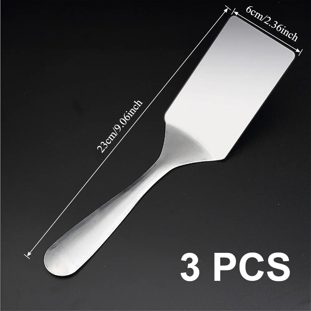 Stainless Steel Mini Spatula – Durable Metal Kitchen Tool (1 or 10 Pack)
