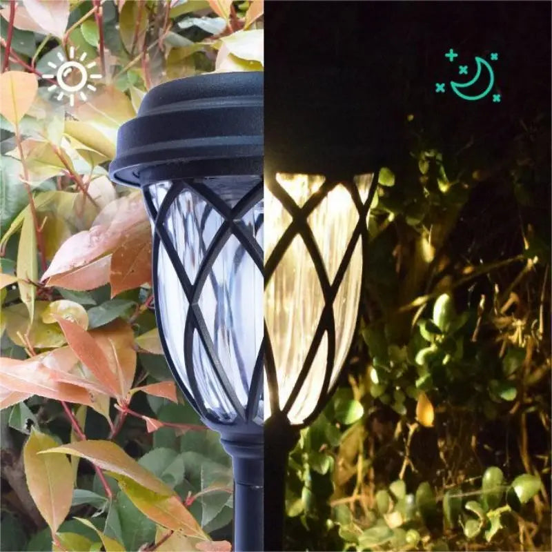 Solar Tube Lawn Lights – 10‑Pack Light & Shadow Outdoor Lamps
