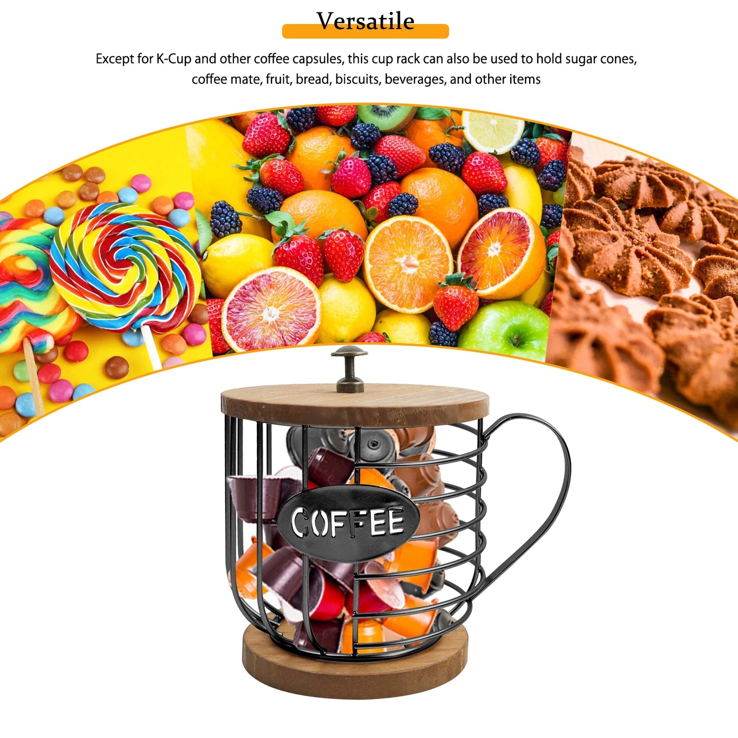 Coffee Pod Holder for K Cups, Mug Shape