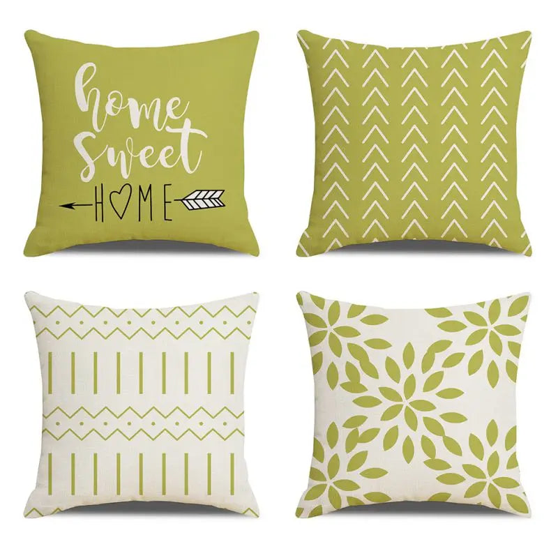 4‑Pack Throw Pillow Covers – 18×18" Solid Decorative Cushion Cases (Multiple Colors)