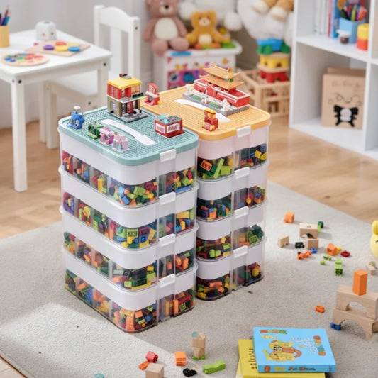 Building Block Storage Box, Adjustable, Container, Small Storage Container, Jewelry Organizer Box