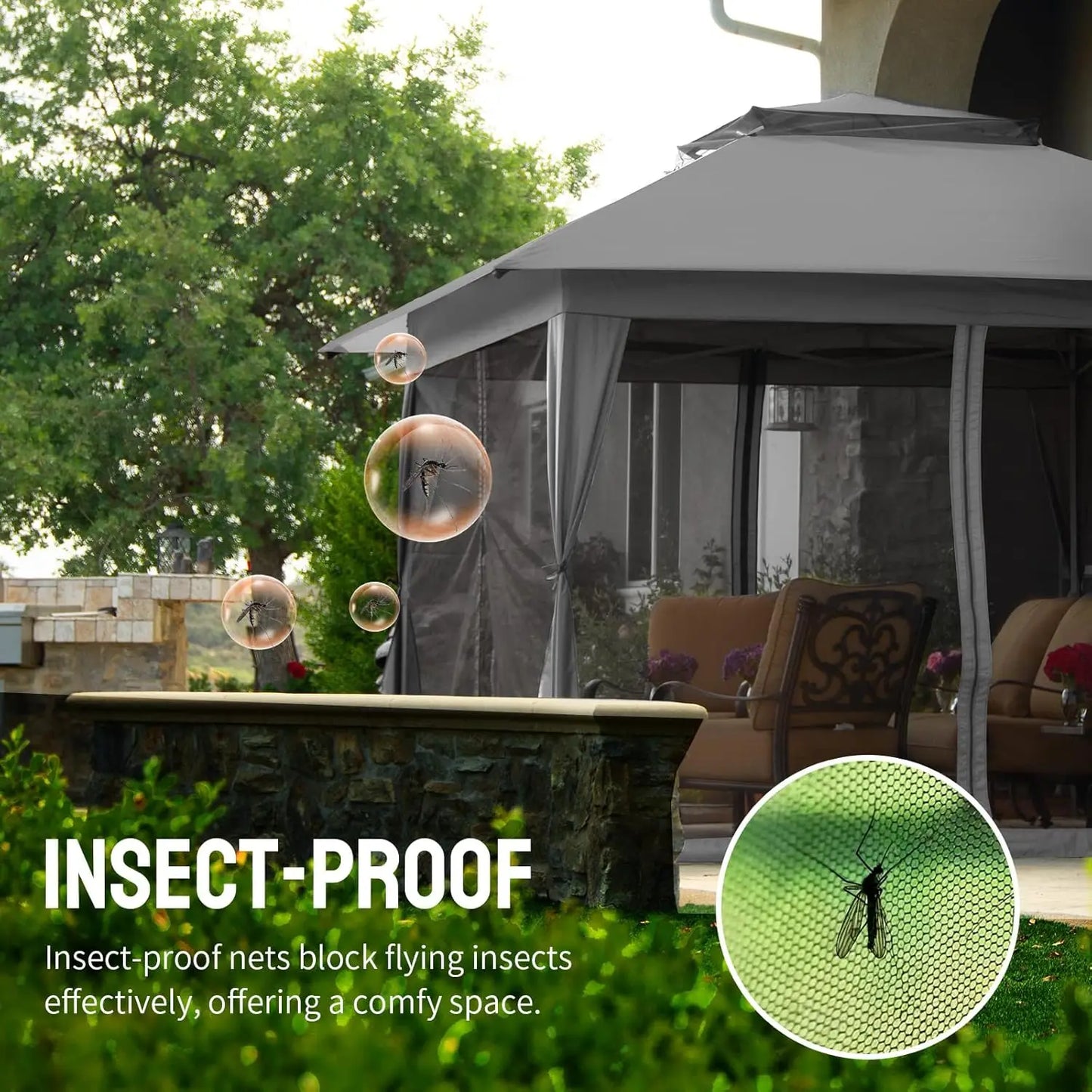 13×13 Waterproof Canopy Tent – Large Pop‑Up Outdoor Shade Shelter for Patio & Backyard