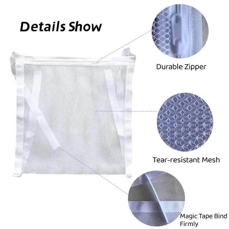 Sneaker Mesh Washing Bags – Laundry Shoe Protectors (1/2/3 Pack)