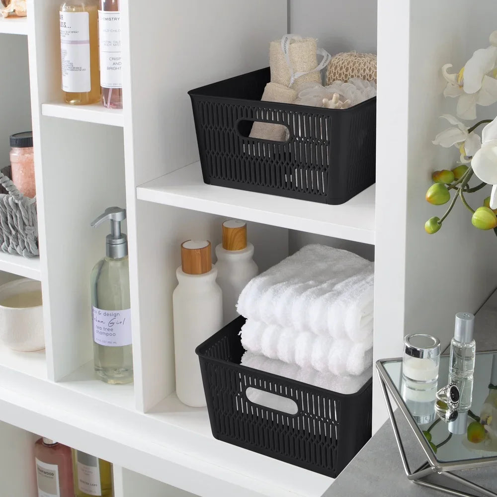Essential Stackable Home Storage Totes (Set of 2)