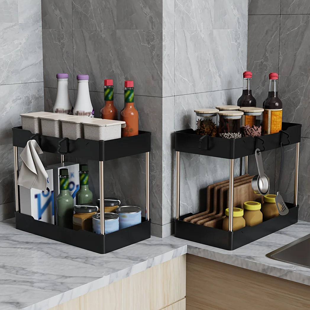 Tiered Multi Use Home and Bath Organizers - (Set of 3)