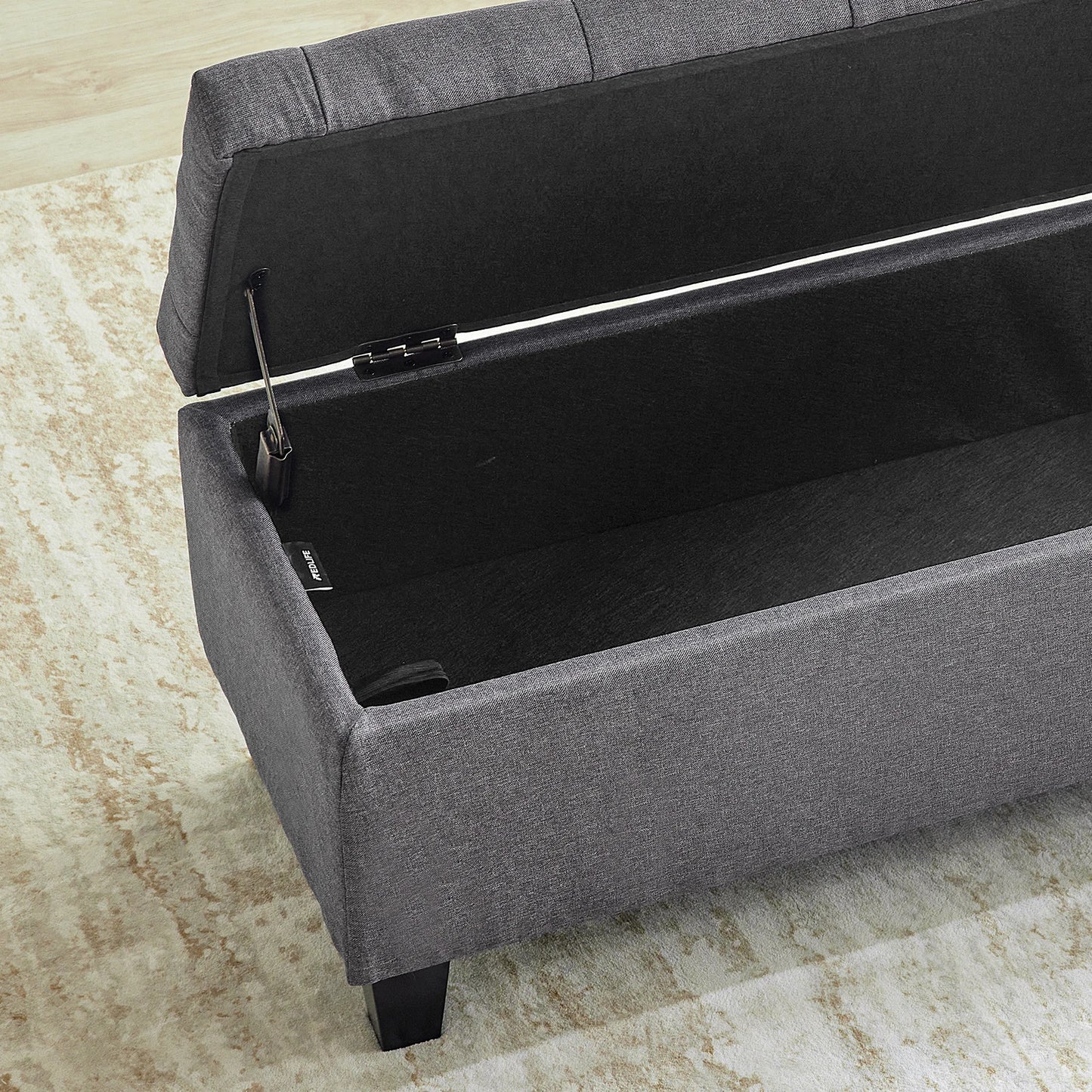 42'' Storage Ottoman/Bench with attached  Safety Lid Hinge