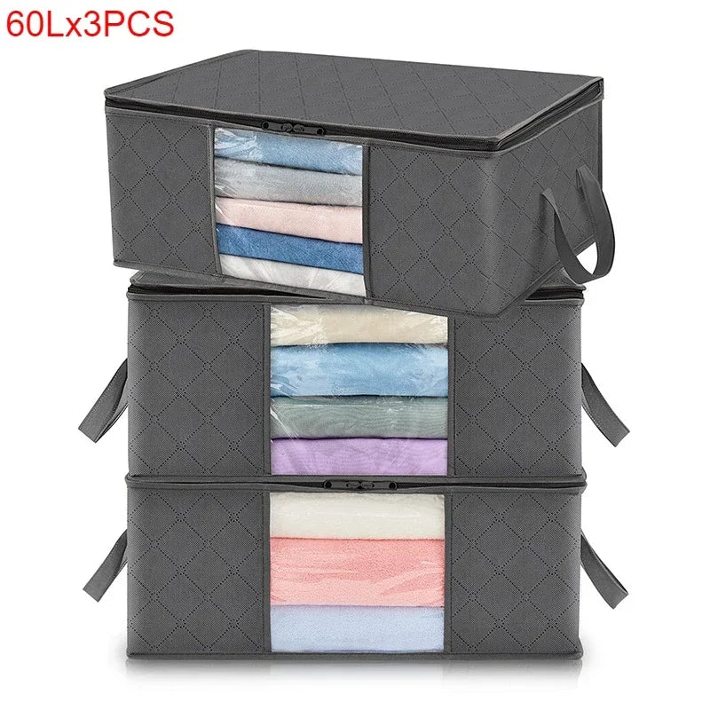 Storage Bag Foldable Large Capacity for Clothes, Blanket