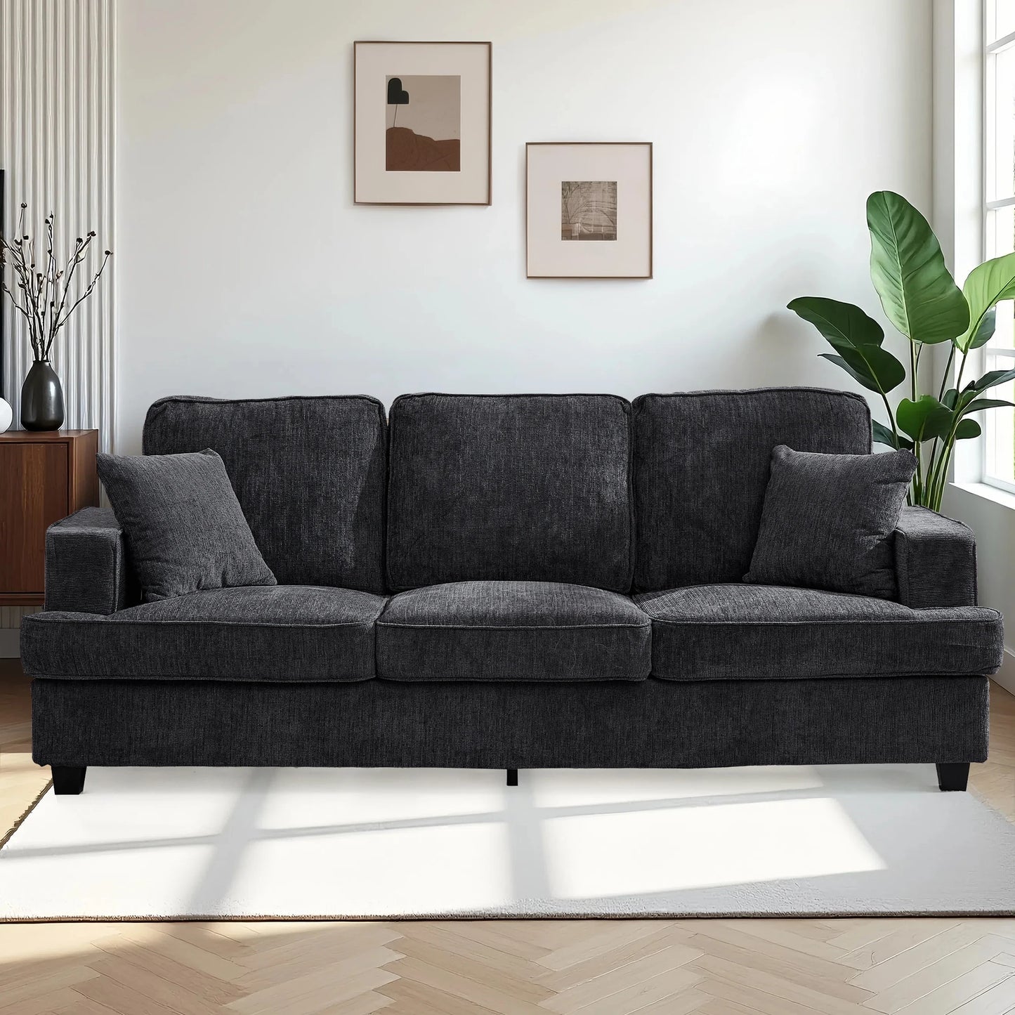 89 inch Couch Sofa, 3 Seater