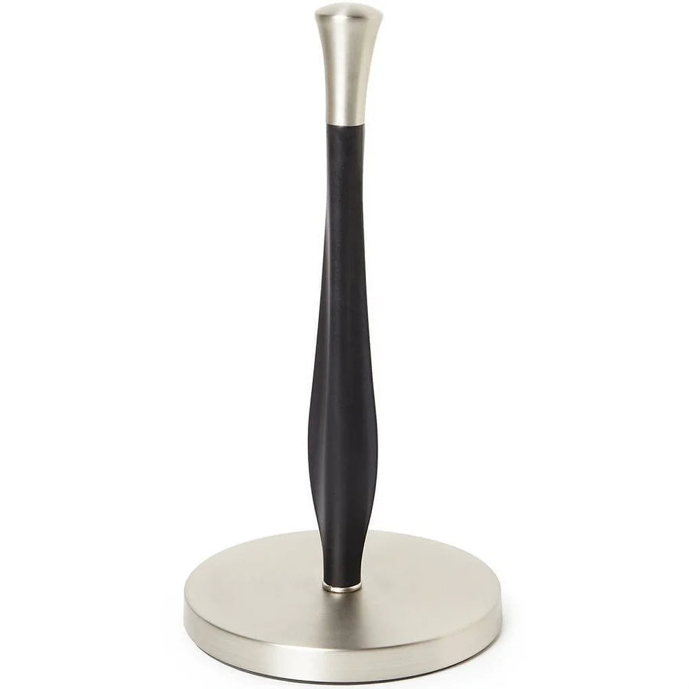 Free-Standing Paper Towel Holder – Weighted Base Non-Slip Design, One-Hand Tear for Standard Rolls