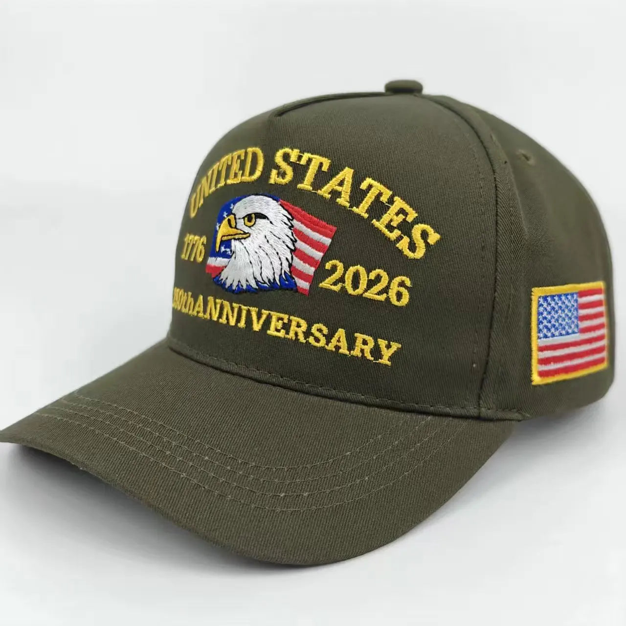 250th Anniversary Hat USA Patriotic Baseball Cap - Eagle Embroidered Baseball Hats for Men Women 250 Year Anniversary Cap