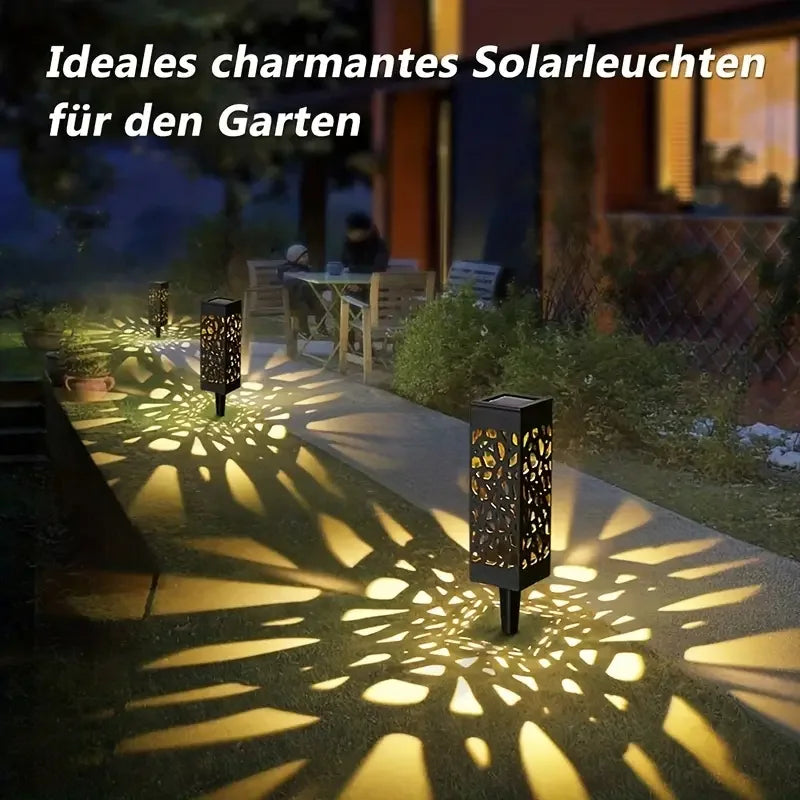6 PCS Solar Powered LED Garden Stake Lights, Waterproof