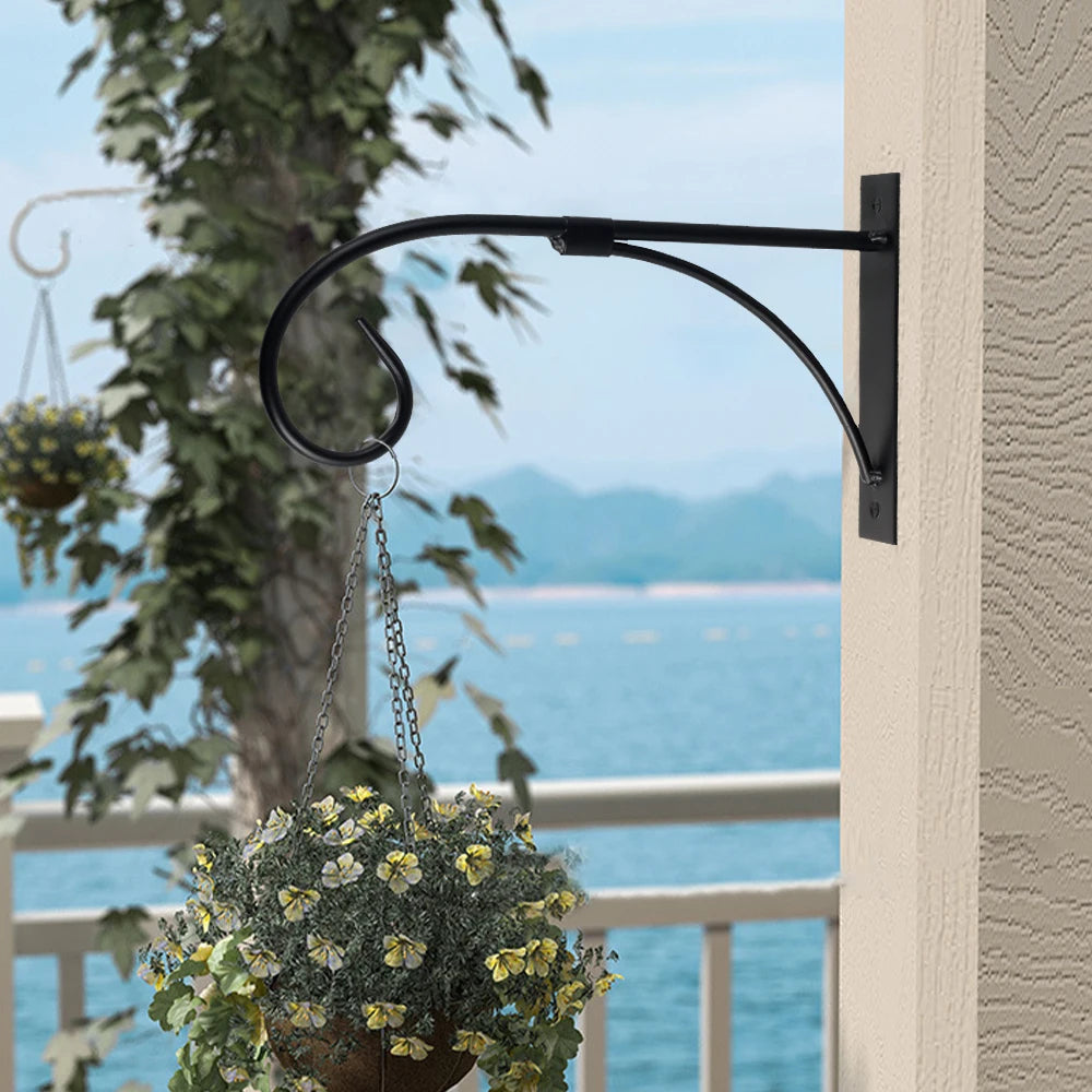 Flower Hanging Metal Hook with Bracket