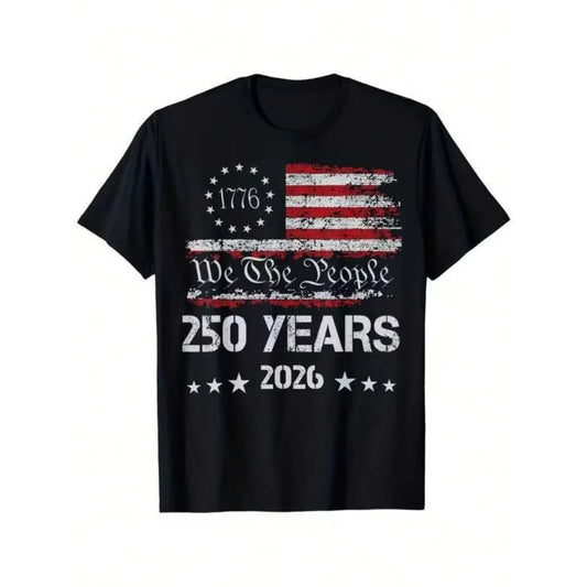 USA 250th Anniversary 100% Cotton Unisex Short Sleeve