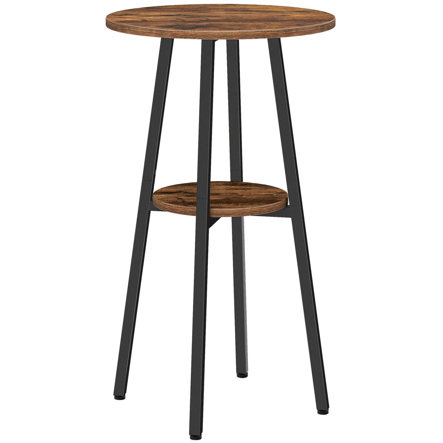 37.4" 2-Tier Bistro Table with Storage
