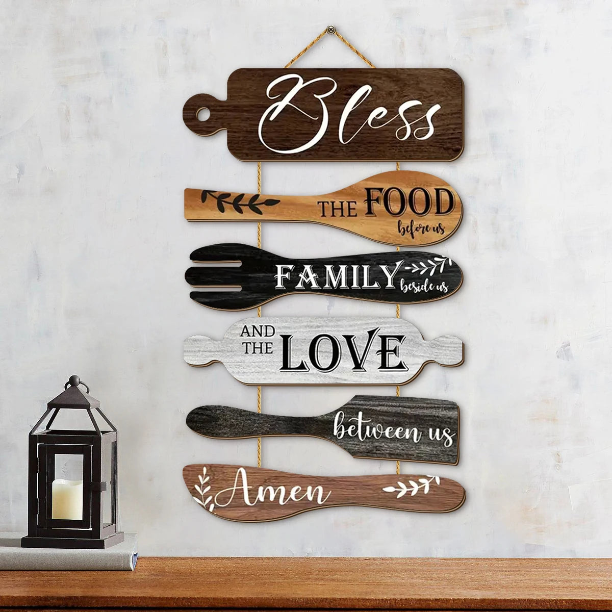 Restaurant/Kitchen Family Blessing Wooden Wall Decorations