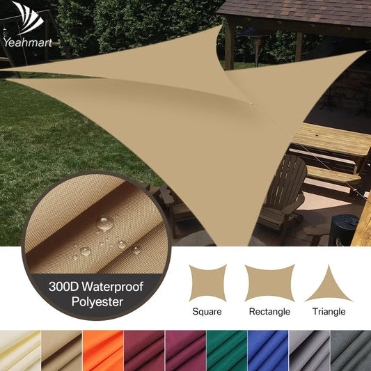 Triangle Sun Shade Sail – Waterproof UV‑Protection Canopy for Patio, Garden, Pool & Backyard