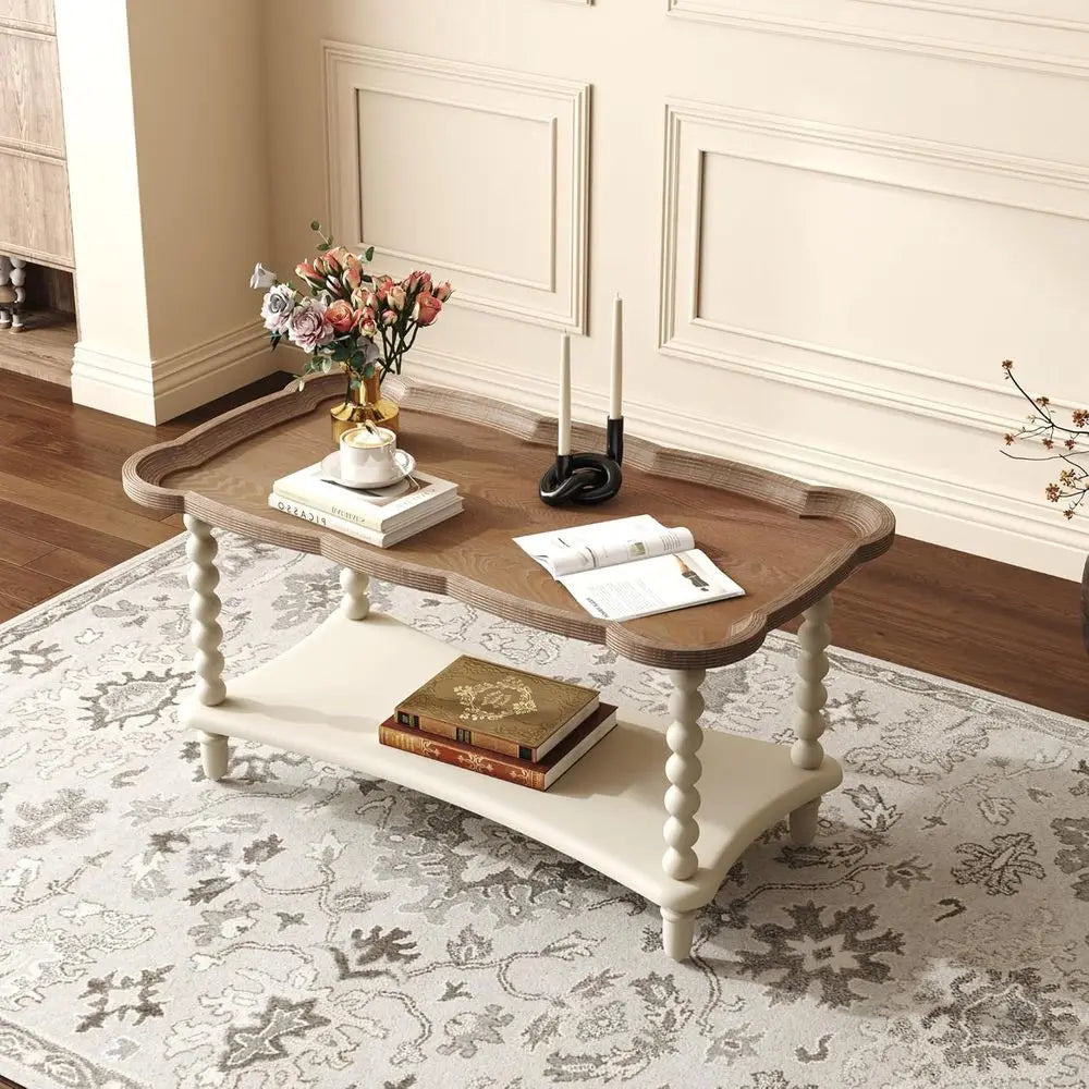 Coffee Table with Storage Shelf