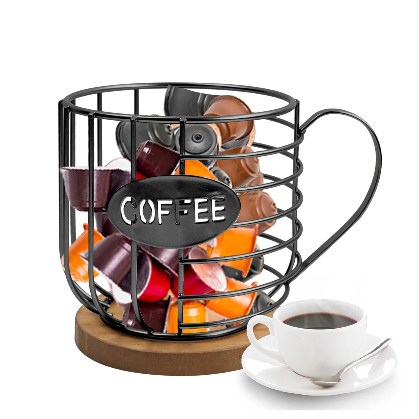 Coffee Pod Holder for K Cups, Mug Shape