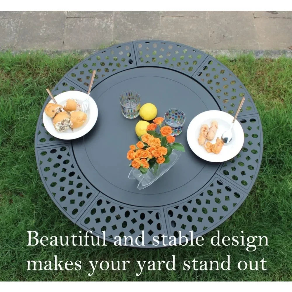 36" Fire Pit with 2 Grills, Wood Burning Fire Pits for Outside with Lid, Poker and Round Waterproof Cover, BBQ& Outdoor Fire