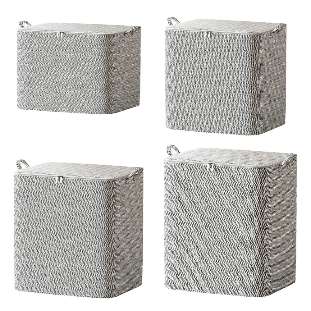 Storage Baskets, Foldable, Multifunctional with Handle Zipper