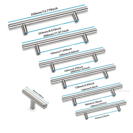 Stainless Steel Door Cabinet T Bar Handle Pull Knob