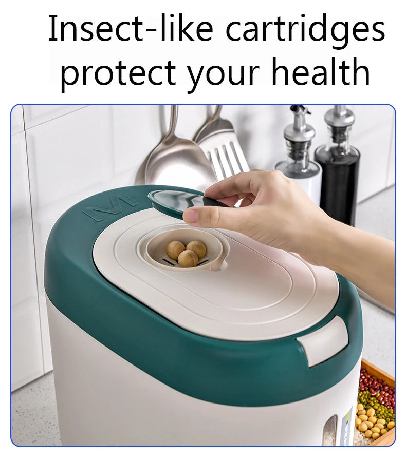 11/22lb. Rice Dispenser – Kitchen Organizer & Airtight Storage Container