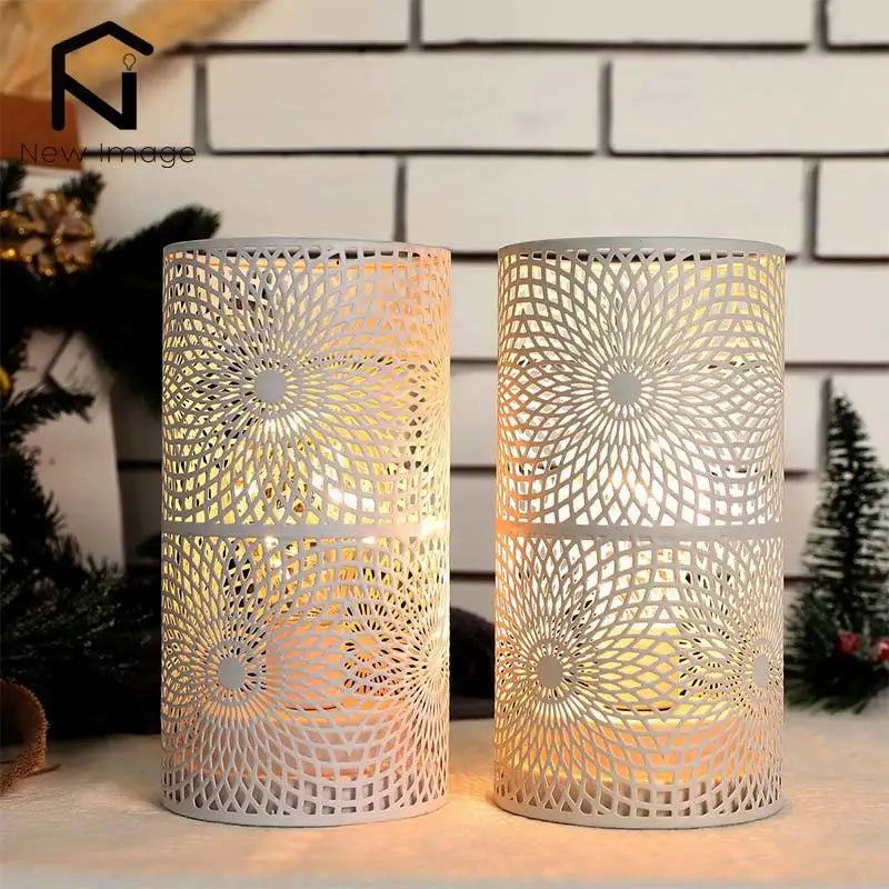 Nordic‑Style Cylinder Candle Holders – Modern Metal Accents for Cozy Home Decor (Set of 2)