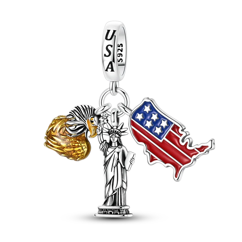 Sterling Silver USA 250th Anniversary Pendants