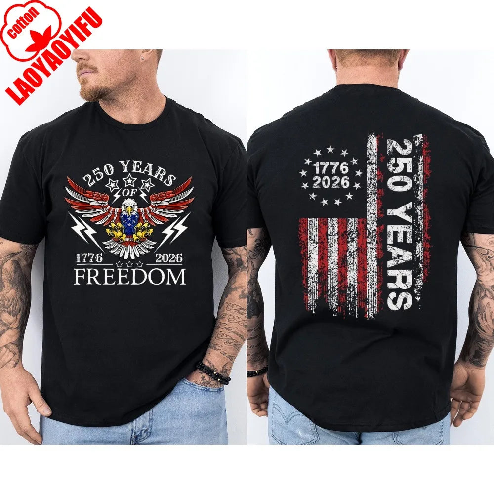America 250th Years Anniversary Unisex  T Shirt - 2 Sided