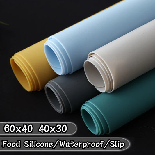 Oversized Food Grade Silicone Waterproof Placemat Heat Insulation Anti-Skidding Washable 24"x16"