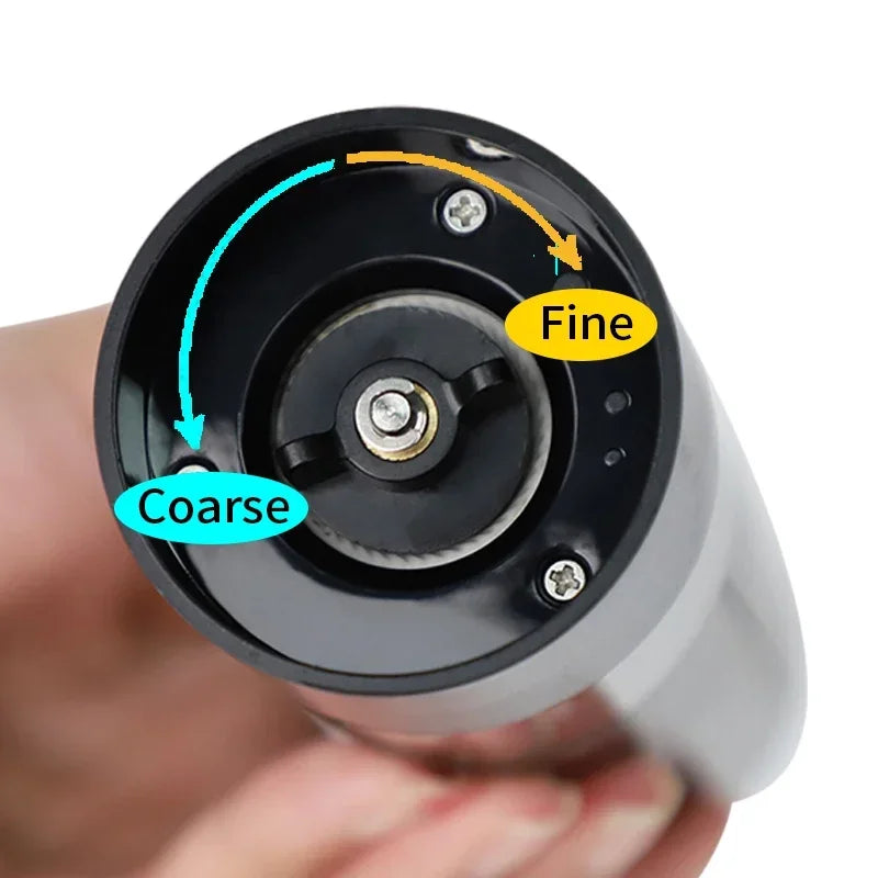 USB Rechargeable Electric Salt and Pepper Grinder Adjustable Coarseness Large Capacity