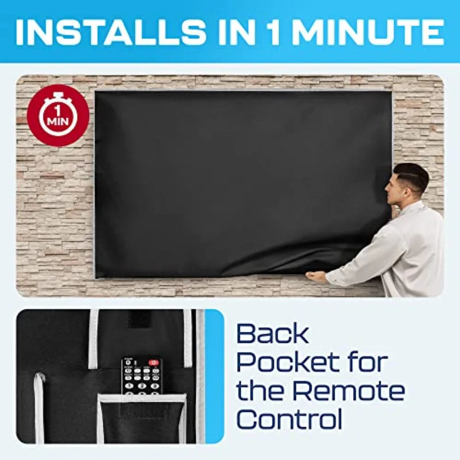 Outdoor Weatherproof TV Cover - 65 Inch