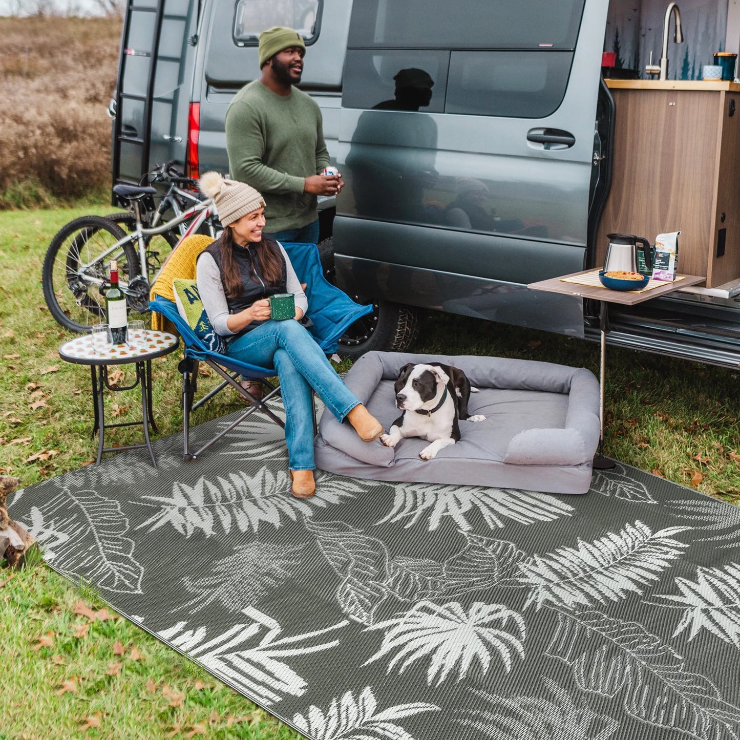 Outdoor Rug, Waterproof, Reversible