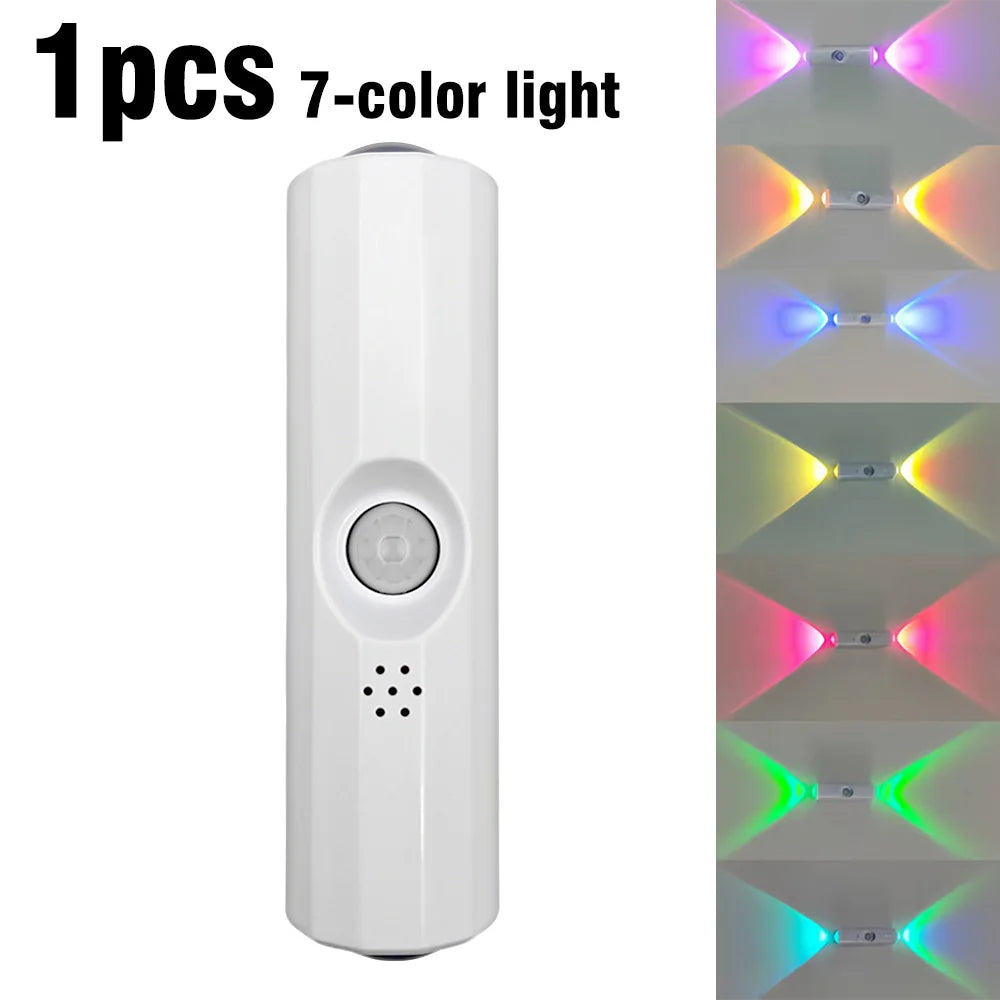 USB-C Rechargeable LED Motion Sensor Night Light -  Stick-On Wall Lamp for Bedroom Hallway Closet Indoor Lighting