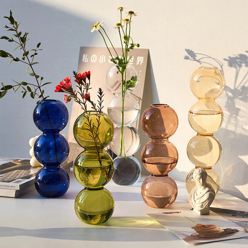 Nordic Glass Terrarium Vase for Plant & Flower Decor
