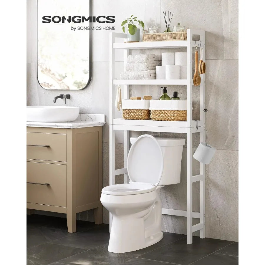 Over The Toilet Storage, 3-Tier With Adjustable Shelf