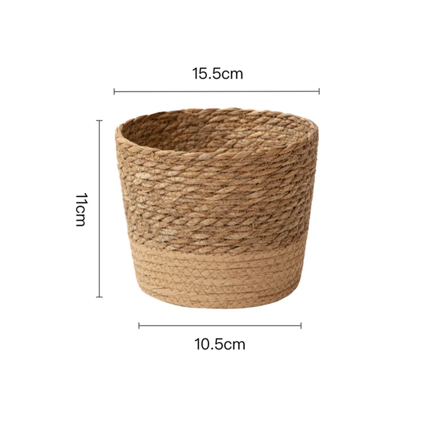 Boho Woven Plant Basket | Natural Wicker Indoor Pot Cover
