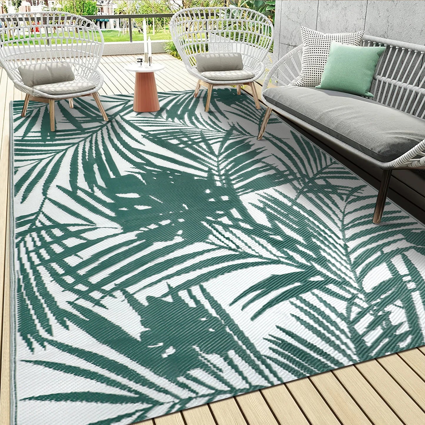 Outdoor Rug, Waterproof, Reversible