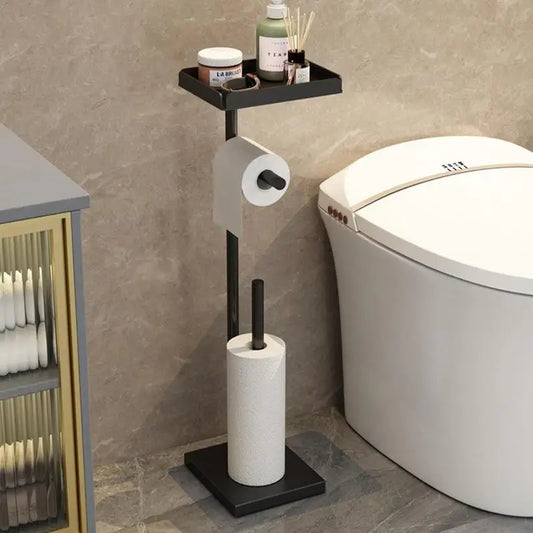 Toilet Paper Stand With Storage Rack
