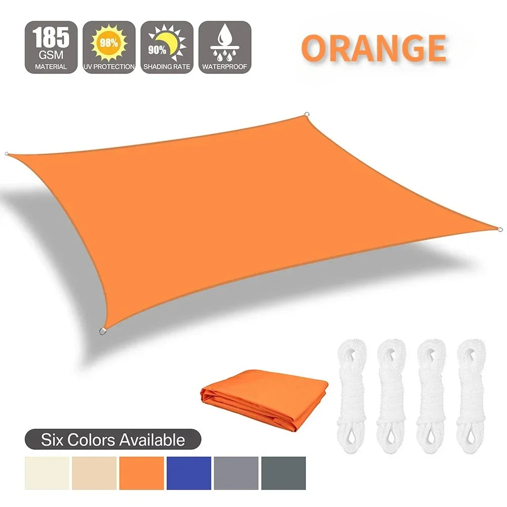 Outdoor Waterproof Sunshade – Large Shade Sail Awning for Patio, Yard & Garden Spaces