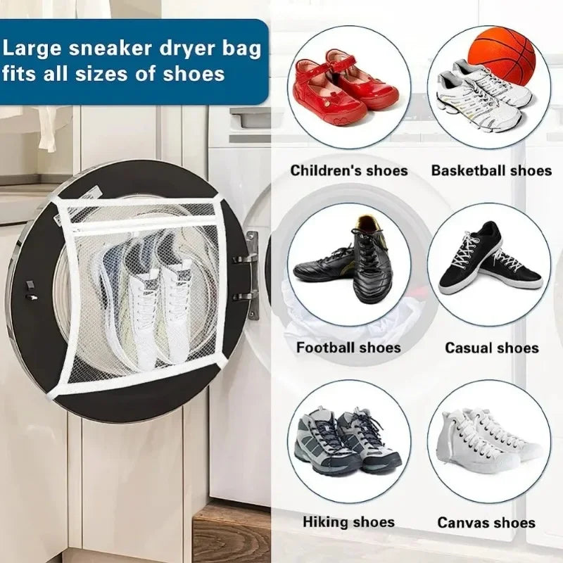 Sneaker Mesh Washing Bags – Laundry Shoe Protectors (1/2/3 Pack)