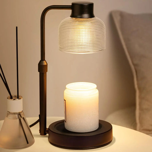 Candle Warmer Lamp – Adjustable Height, Dimmer & Timer for Clean, Flame‑Free Fragrance