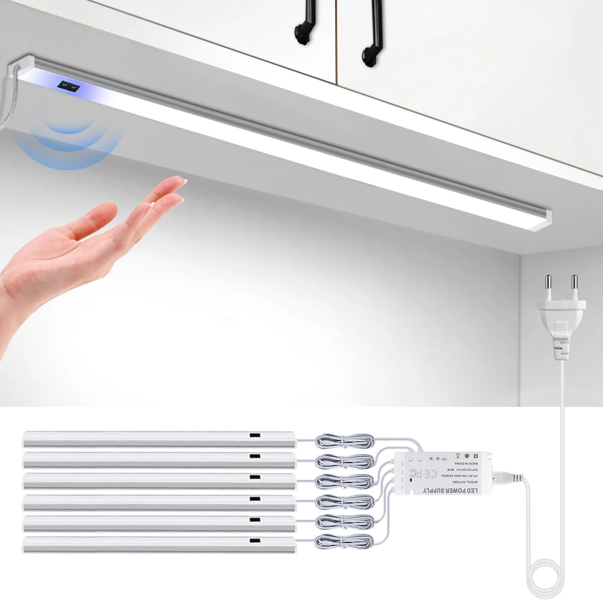 LED Under Cabinet Motion Sensor Aluminum Bar Light