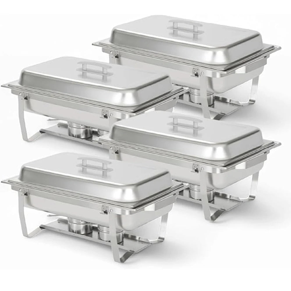 Chafing Dish Buffet Set 8QT Electric Stainless Steel 2/4/6Pack Full Size Pans Food Warmer