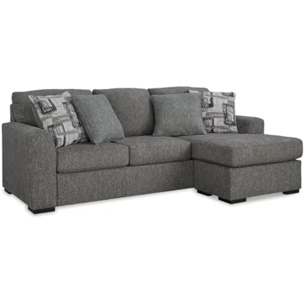 Signature Design by aAshley Gardiner sofa chaise with 4 accent pillows
