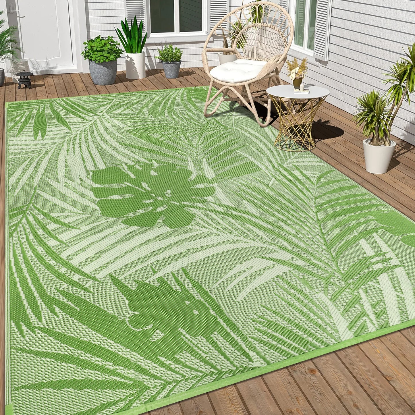 9‘x12' Outdoor Rug Waterproof, for  Indoor/Outdoor