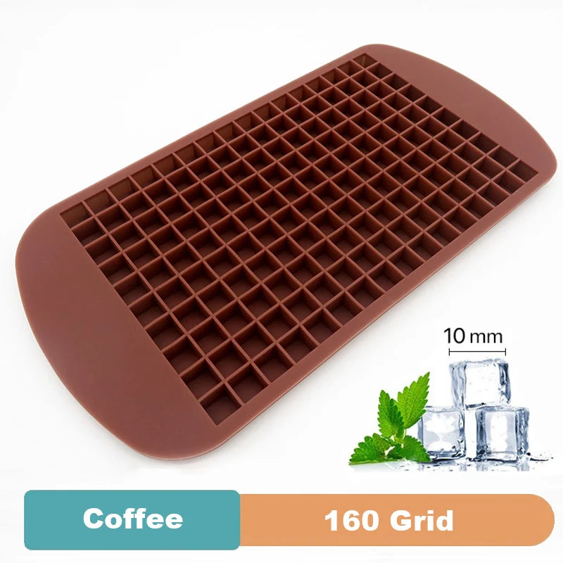 Premium Silicone Ice Cube Tray – Food‑Grade Square Mold Available in 4/6/8/15/160 Cubes